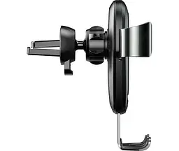 Бездротовий ЗП і тримач Baseus Metal Wireless Charger Gravity Car Mount (WXYL-B0A) - мініатюра 4