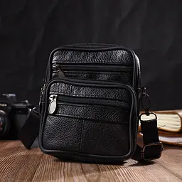 Чоловіча шкіряна сумка Vintage 13,5х16х4 см sum0022667 - мініатюра 6