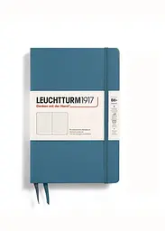 Блокнот Leuchtturm1917, Paperback (B6+), Stone Blue, Крапка (368512) - мініатюра 1