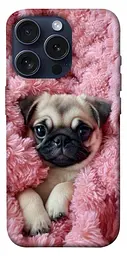 TPU чохол Demsky Мопс у ніжностях для Apple iPhone 15 Pro (6.1")