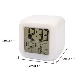 Годинник UFT Clock kub Colour Changing з термометром хамелеон - мініатюра 3