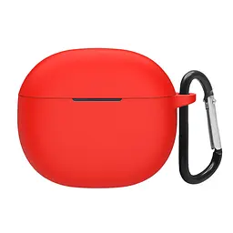 Силіконовий чохол для навушників Xiaomi Redmi Buds 4 Active, Hang Case, червоний, ультратонкий захисний кейс товщиною 2 мм, захист від подряпин, пилу та ударів, компактний, з карабіном для кріплення, ArmorStandart (ARM73541)