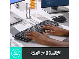 Клавіатура Logitech MX Wireless Illuminated Performance Graphite Clicky (920-010759) - мініатюра 5