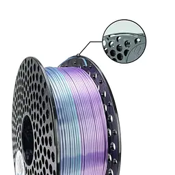 Пластик для 3D-принтера AzureFilm PLA SILK 1,75mm 1kg Rainbow Aurora (FL171-6145) - мініатюра 2