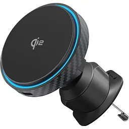 Автотримач із бездротовою зарядкою Proove Graphite Circle Qi2 15W Black (WHGC15010001) [162334]