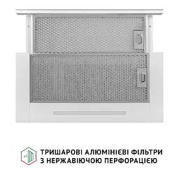 Витяжка телескопічна PERFELLI ISEO 6PWX BIANCO - мініатюра 10