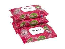 Вологі серветки RELAX 72шт baby яблуко, з клапаном