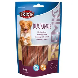 Ласощі для собак Trixie PREMIO Duckinos 80 г (качка) - мініатюра 2