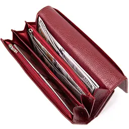 Сучасний гаманець для жінок ST Leather 19392 темно-червоний - мініатюра 10