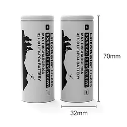 Акумулятор 32700 LiitoKala 6500mAh LiFePO4 (Lii-65S) - мініатюра 3