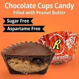 Шоколадні цукерки Reese's Zero Sugar Miniatures Chocolate Peanut Butter Cups 439г - мініатюра 7