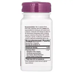 Ехінацея, астрагал та рейші Nature's Way Echinacea Astragalus&Reishi 1200 мг 100 вегетаріанських капсул - мініатюра 2