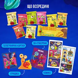 Подарунковий бокс Bob Snail Рожевий №3 – машинка з іграшкою та стікером 112 г - мініатюра 4