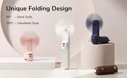 Вентилятор Jisulife F8X Pink - мініатюра 5