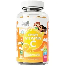 Вітамін C Earths Cre Kids Vitamin C 60 жув табл Earths Creation (1091-820 559)