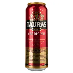 Пиво Tauras Tradicinis світле, 6%, з/б, 0.568