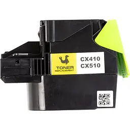 Картридж PowerPlant Lexmark CX410de YL (CX410/CX510) (з чипом)