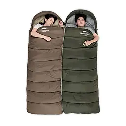 Спальник Naturehike U350 з капюшоном (NH20MSD07) +1°C - лівий - темно-зелений - мініатюра 8