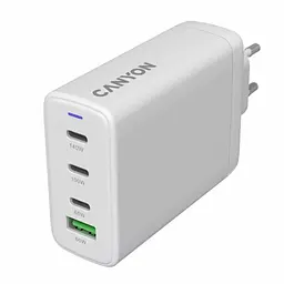 Зарядний пристрій Canyon CU140ACC GaN 150 Вт 3xPD 1xQC EU білий (CNS-CUW140ACC) - мініатюра 3