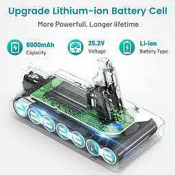 Акумулятор 6000 мА·год для пилососів Dyson V10 із фільтром - мініатюра 3