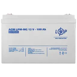 Акумулятор мультигелевий LogicPower LPM-MG 12 V - 100 Ah (LP3877) - мініатюра 3