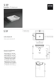 Умивальник Simas Agile 48x37 см Glossy white Білий S59 - мініатюра 3