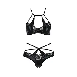 Комплект білизни Passion NAVEL Set black L/XL - мініатюра 5