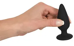 Анальна пробка Black Velvets Heavy Plug Medium чорна - мініатюра 5