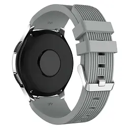 Силіконовий ремінець Watchbands Galaxy для Samsung Gear S3 Samsung Galaxy Watch 46mm - сірий (WB001GALAXYGREY) - мініатюра 2