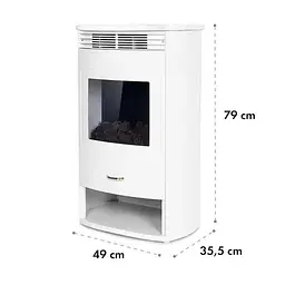 Камін електричний Klarstein Bormio WH 1900W (10035071) - мініатюра 2