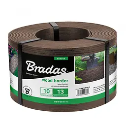 Бордюр Bradas WOOD BORDER 130 мм х 2,8 мм х 10 м коричневий OBWBR1013