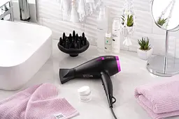 Фен Ardesto Violet PRO HD-Y221PRO ,1750-2100Вт, 2 швидкості, 3температурні режими, дифузор, чорний - мініатюра 2