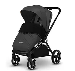 Універсальна коляска 3 в 1 Lionelo Mika Grey Graphite, темно-сіра (LO-MIKA 3IN1 GREY GRAPHITE) - мініатюра 2