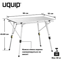 Стіл Uquip Variety M сірий (244112) - мініатюра 6