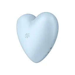 Вакуумний стимулятор клітора з вібрацією Satisfyer Cutie Heart блакитний - мініатюра 7