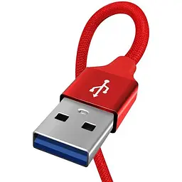 Кабель ColorWay USB - Apple Lightning 2.4А 2м Red - мініатюра 2