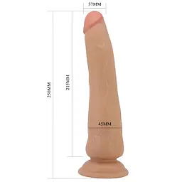 Фалоімітатор Pretty Love Tiemeyer 9.8", 25 см (бежевий) - мініатюра 3