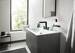 Змішувач Hansgrohe Finoris 160 для умивальника на 3 отвори з донним клапаном push-open Matt White 76034700 Білий матовий - мініатюра 7