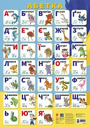 Книга Кенгуру Навчальні плакати, Абетка (українською)