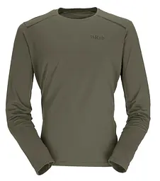 Футболка чоловіча Rab Force LS Tee Man L Світлий хакі