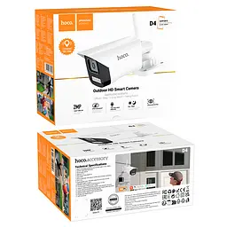 IP-камера відеоспостереження HOCO D4 Outdoor gun-type HD camera(EU) (6942007635585) - мініатюра 2