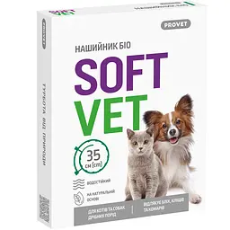 Нашийник біо ProVET Softvet для котів та собак дрібних порід репелентний 35 см