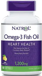 Риб'ячий жир Natrol Omega-3 30% 1200 мг 60 капс лимон