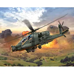 Збірна модель-копія Revell набір бойовий вертоліт AH-64A Апачі (RVL-64985) - мініатюра 6