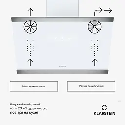 Витяжка Klarstein FlashLine 60 (10046378) - мініатюра 2
