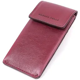 Ключниця для жінок у вигляді футляра з натуральної шкіри GRANDE PELLE 6,5х13х1 см acs0032263