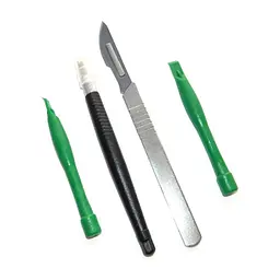 Набір інструментів Bakku BK-7280-D: скальпель, шпатель, дві лопатки для розбирання корпусів, Blister (BK-7280-D)