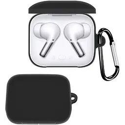 Чохол-накладка DK Silicone Candy Friendly з карабіном для OnePlus Buds Pro (black)