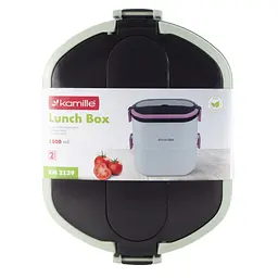 Ланч-бокс Kamille KM-2139ZL 1500 мл зелений - мініатюра 4