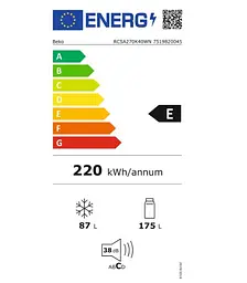 Холодильник Beko RCSA270K40WN - мініатюра 4